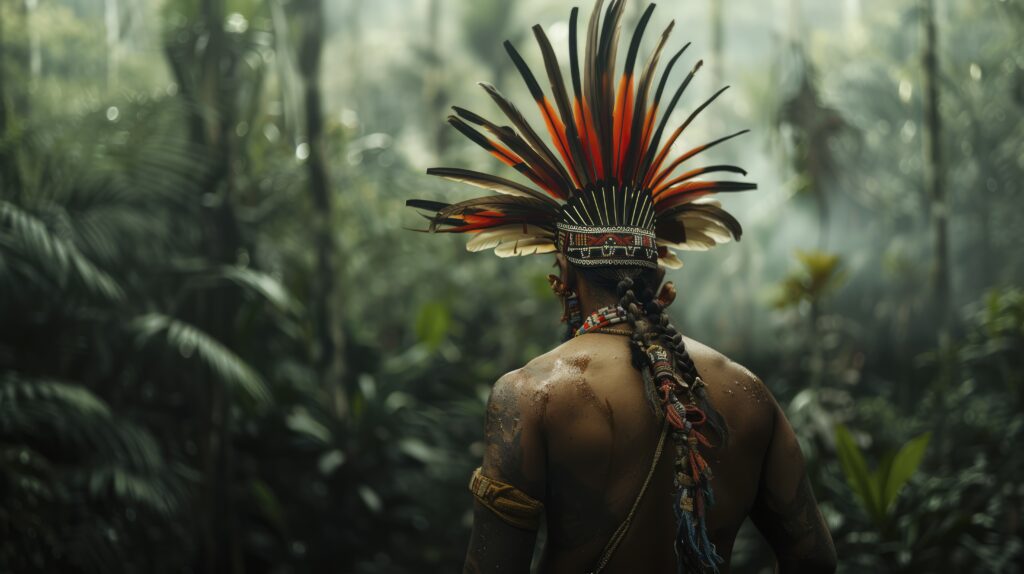 warrior leader from ancient maya inca lost empire